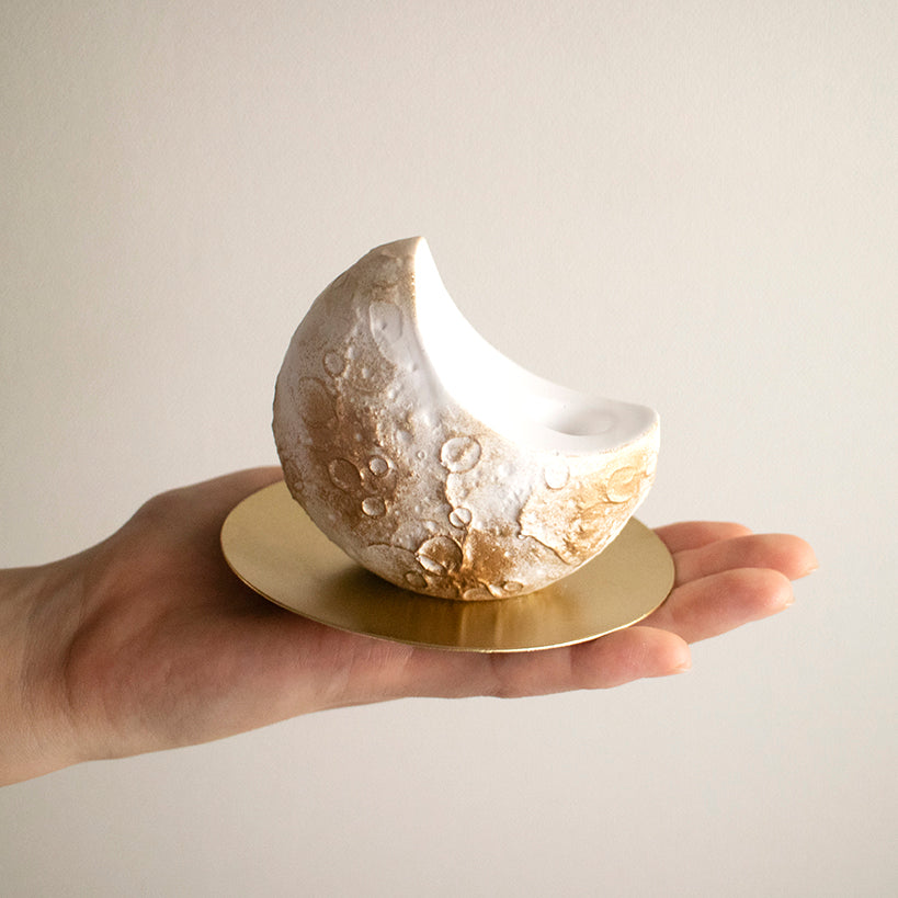 moon ship stone | 月船のアロマストーンオブジェ – 宙フェス夜市