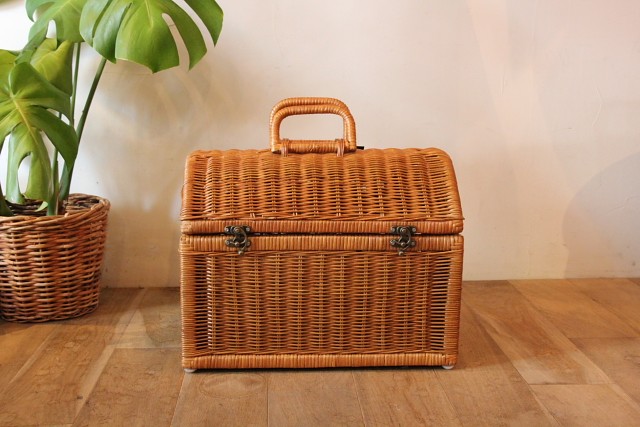 かご・バスケット・雑貨 - menui | 【ラタン ドームふた付きバスケット