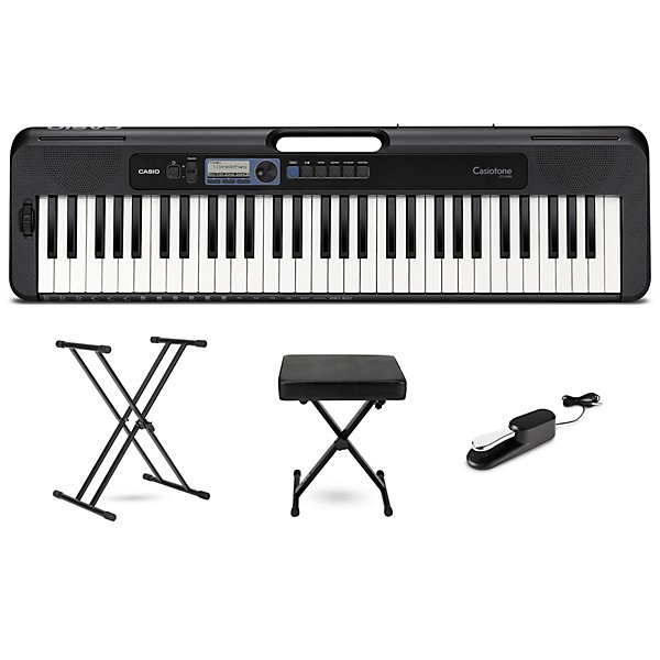Casio Casiotone CT-S300 61-Key Digital Keyboard Essentials Bundle