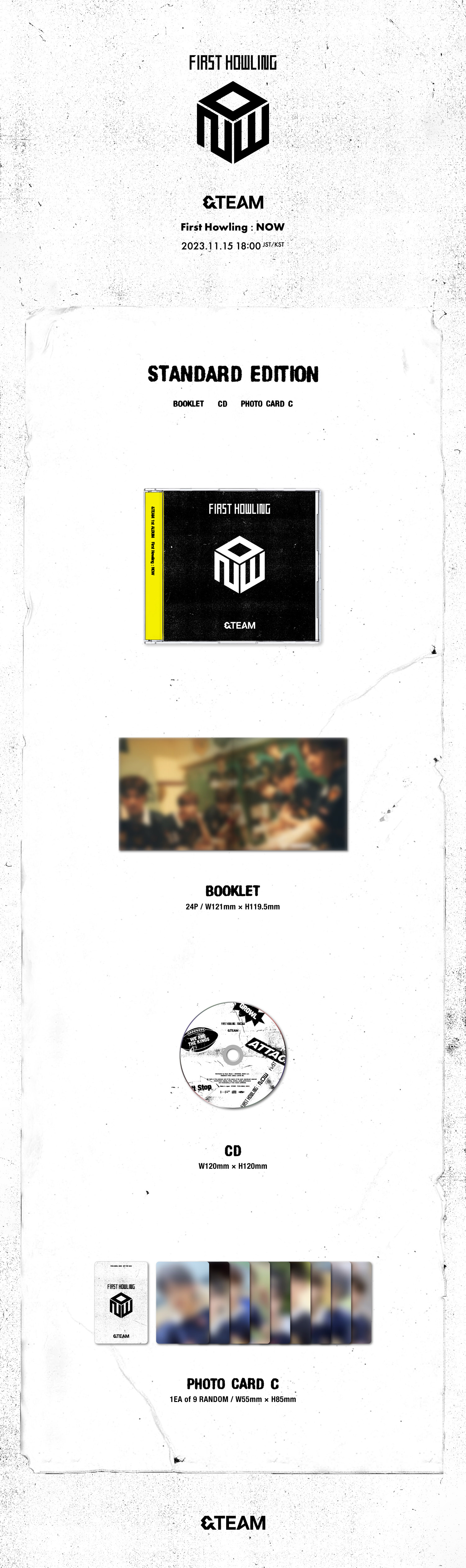 jp.ktown4u.com : [3CD SET] &TEAM - 1st ALBUM [First Howling : NOW]