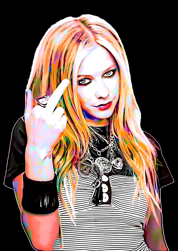 Avril Lavigne Poster von Nellco Art | Printler