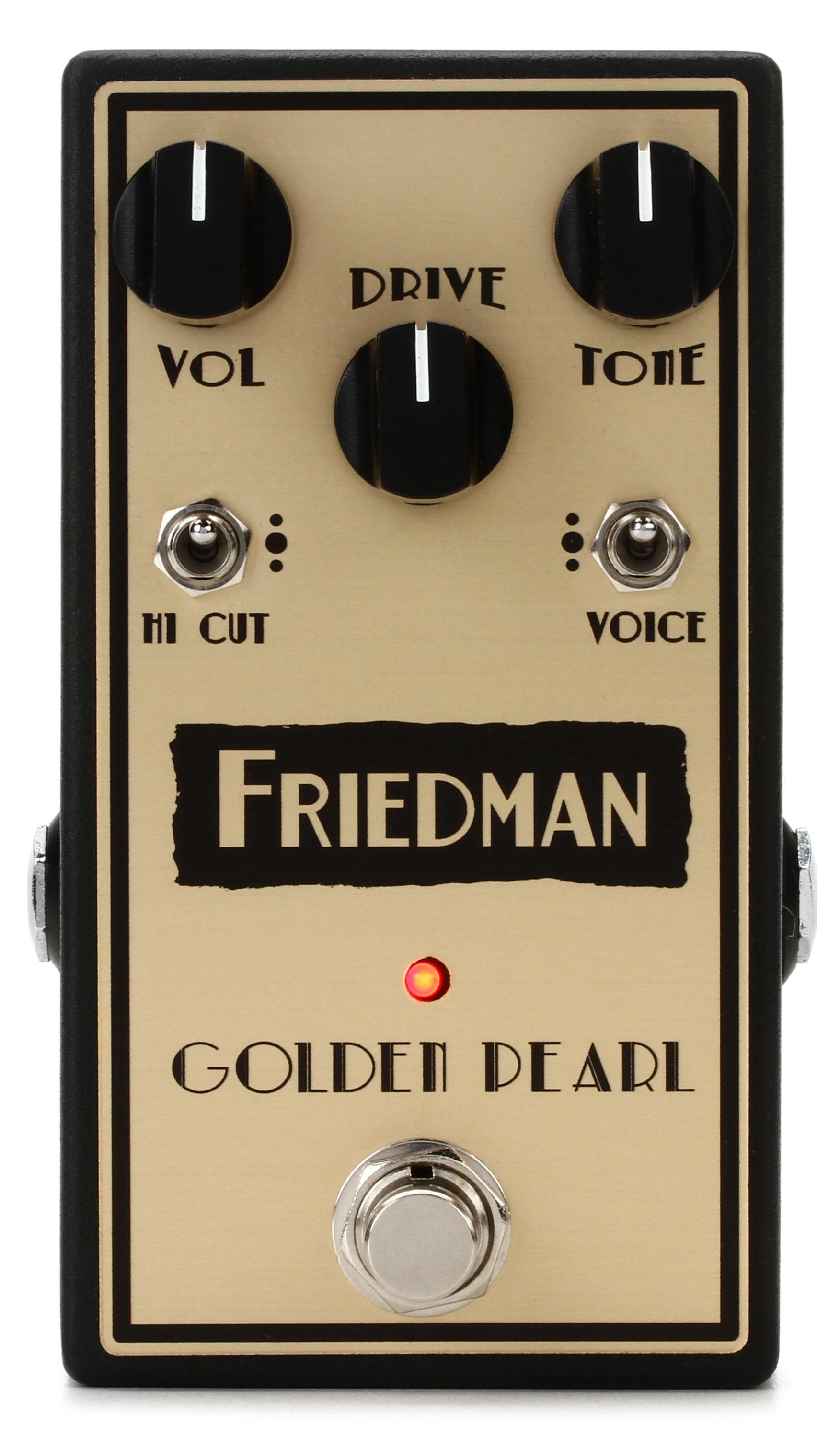 Friedman Golden Pearl Overdrive Pedal | Sweetwater