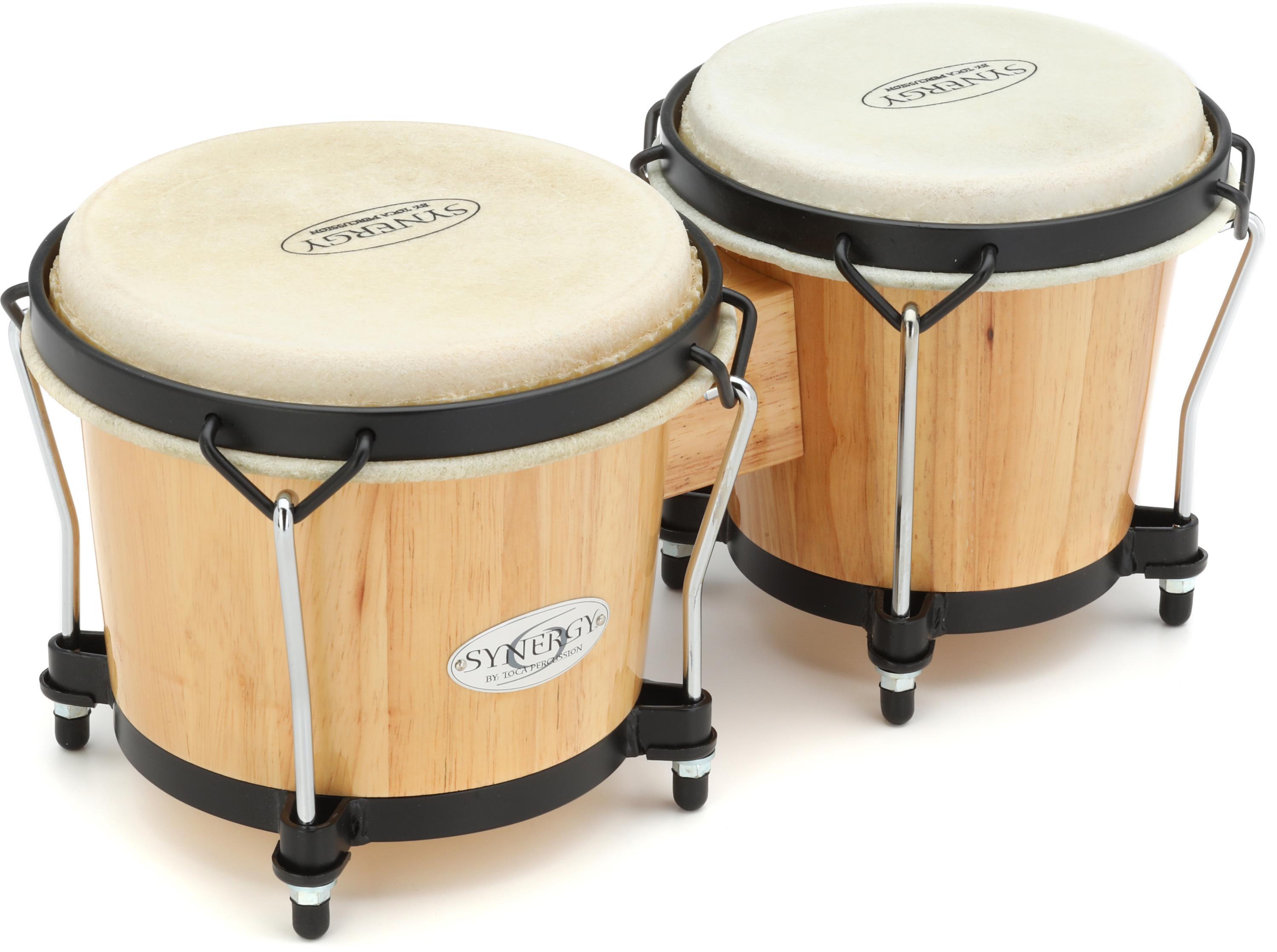 Toca Percussion Synergy Wood Bongos - Natural | Sweetwater
