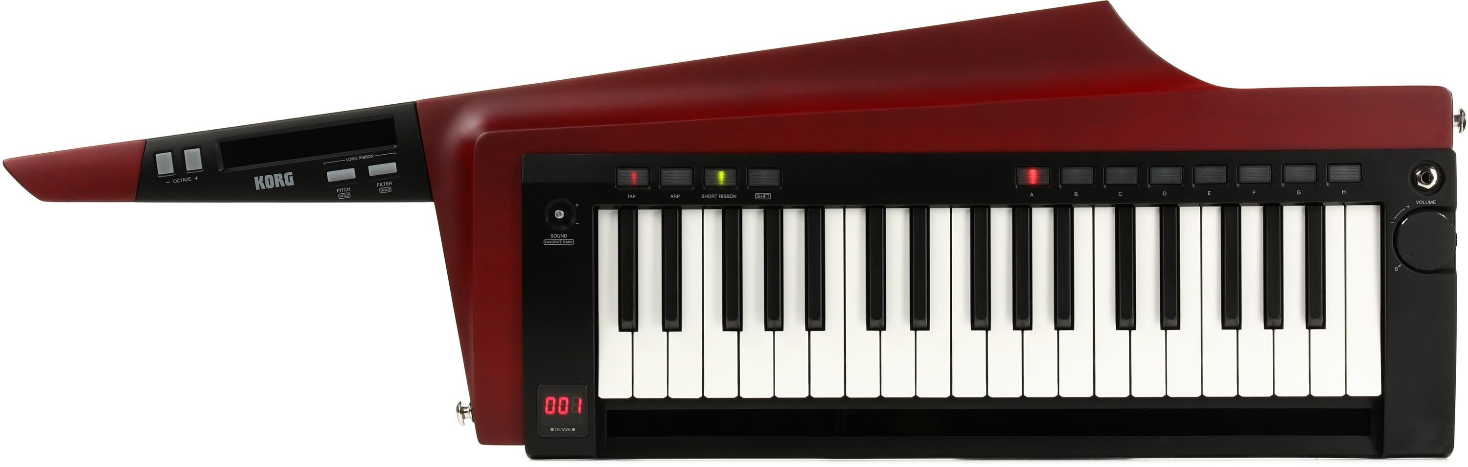 Korg RK-100S 2 37-key Keytar - Translucent Red | Sweetwater