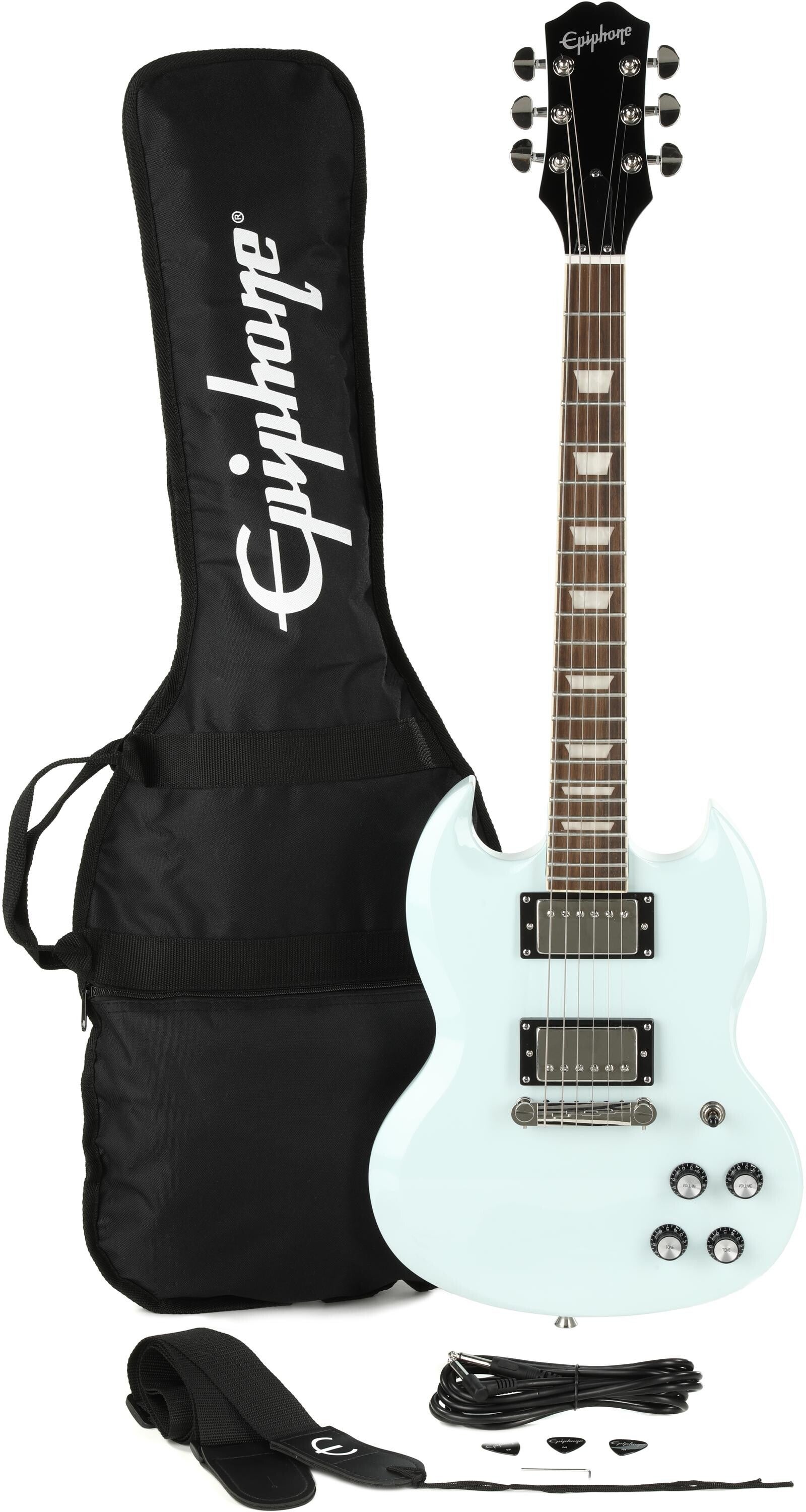 Epiphone Power Players SG Electric Guitar - Ice Blue | Sweetwater