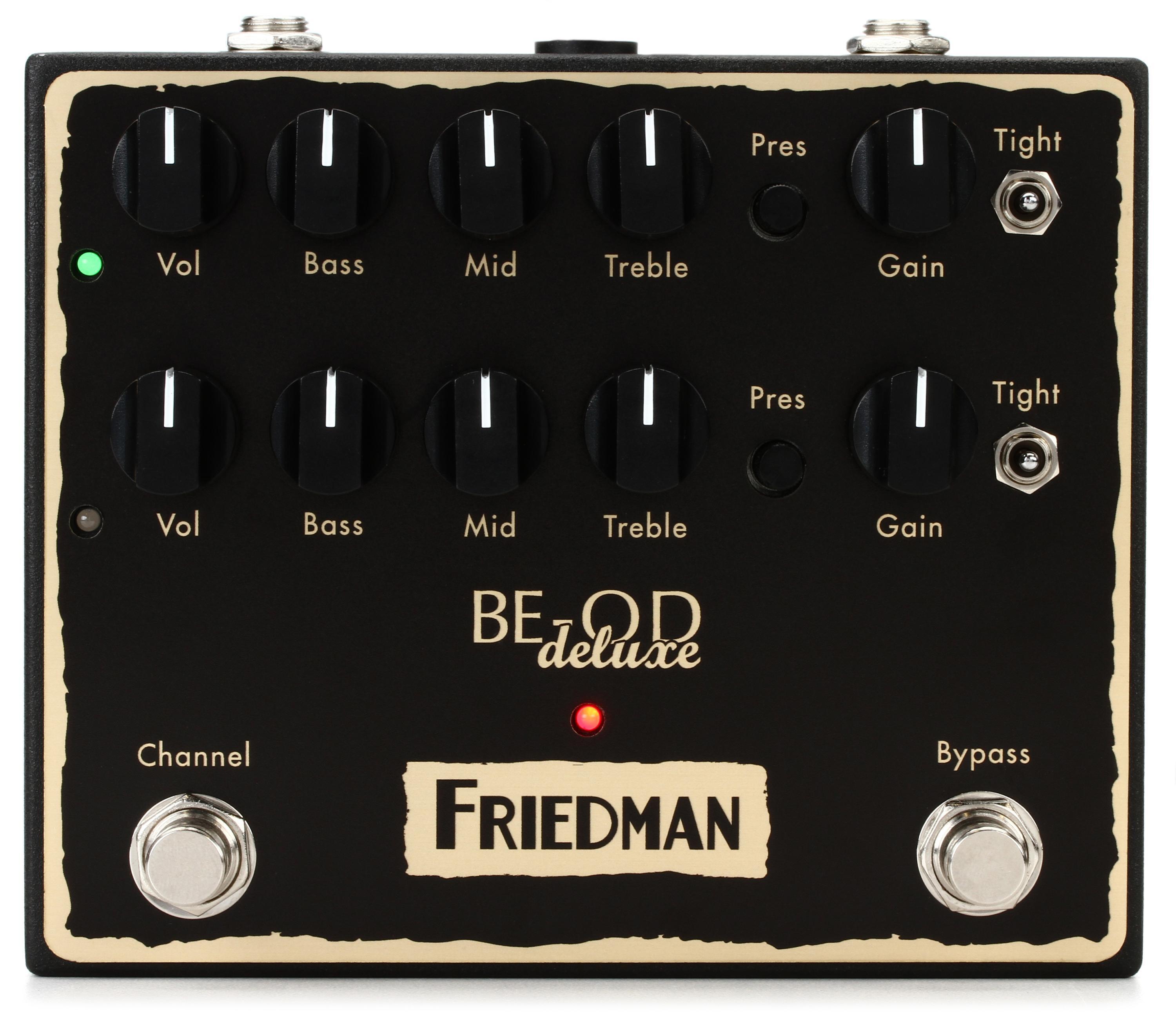 Friedman BE-OD Deluxe Dual Overdrive Pedal | Sweetwater