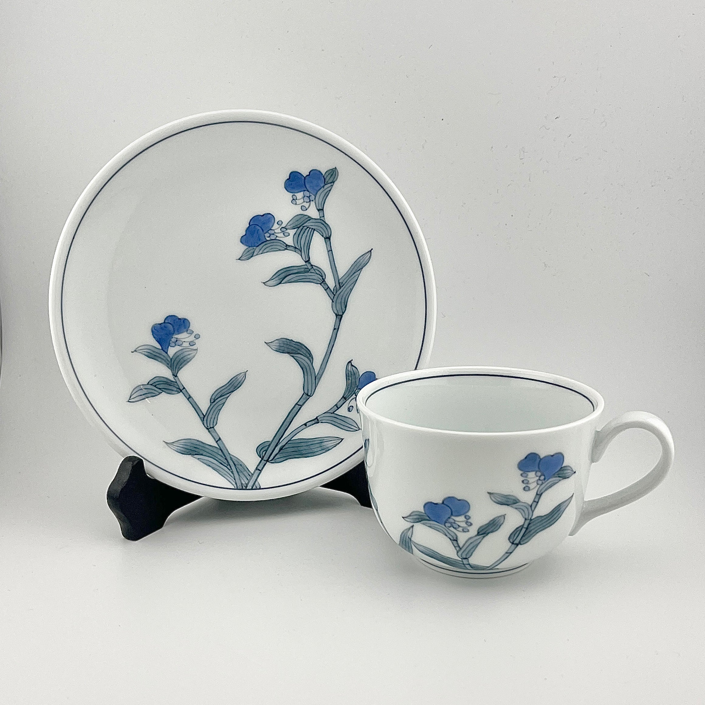 舘林喜助 染付葡萄絵 花瓶 舘林喜助 染付葡萄絵 花瓶 舘林喜助