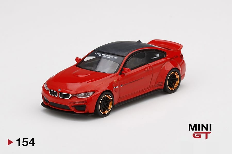 MINI GT 1/64 LB WORKS BMW M4 Red w/ Copper Wheel RHD - MINIATURE