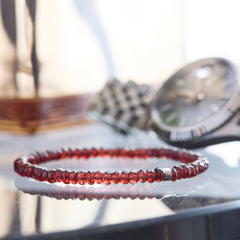 YOSHIMASA HOSHIBA×GENTLEMAN /ガーネット［1月］/ブレスレット RAW