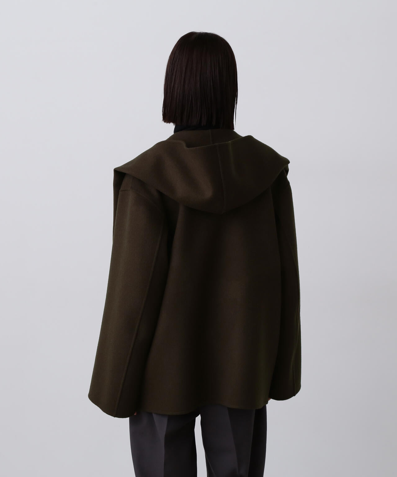 YLEVE / SUPER 100`S WOOL DOUBLE CLOTH HOODED COAT | YLÈVE
