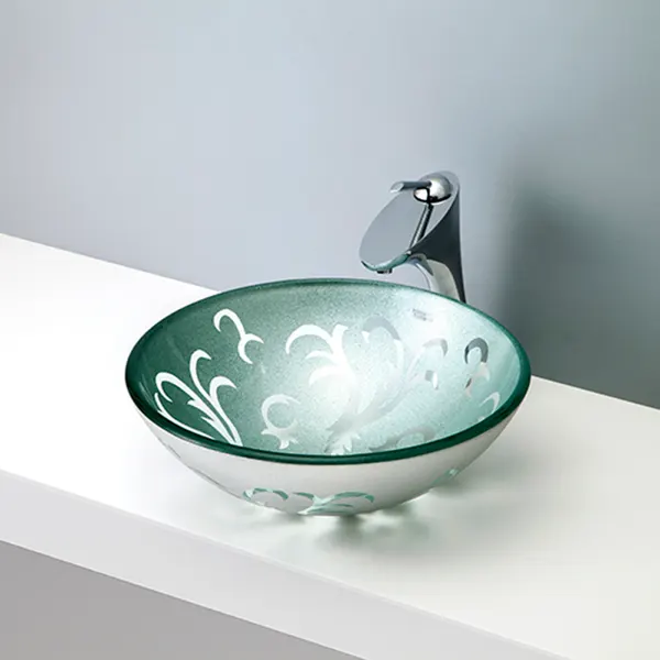 洗面ボウル クリアガラス-05 B123｜おしゃれな洗面ボウル(洗面器)通販