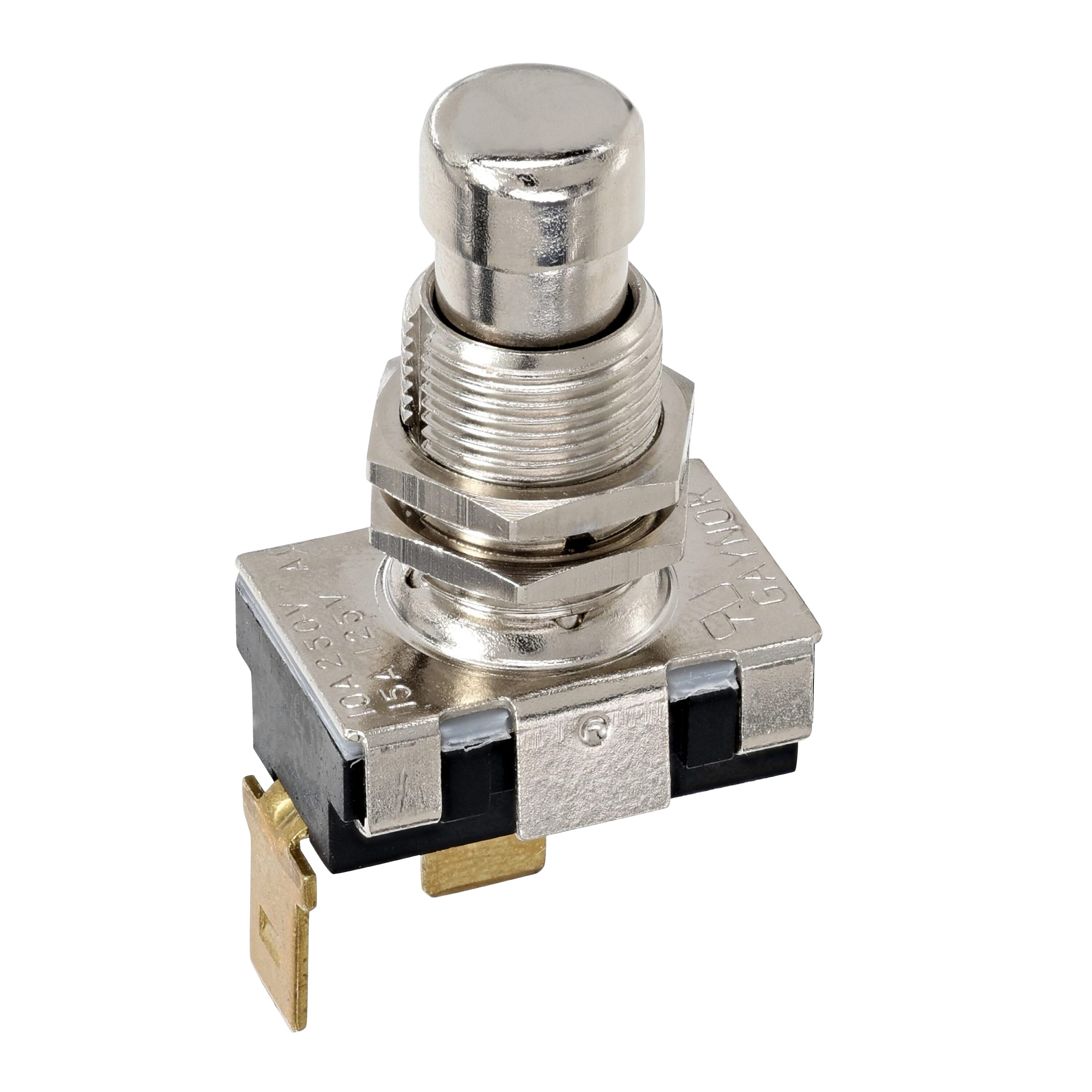 Hillman 15-amp Single-pole Momentary Light Switch, Zinc 427634 at