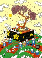 あごぱんの現代アートの絵画を通販で販売