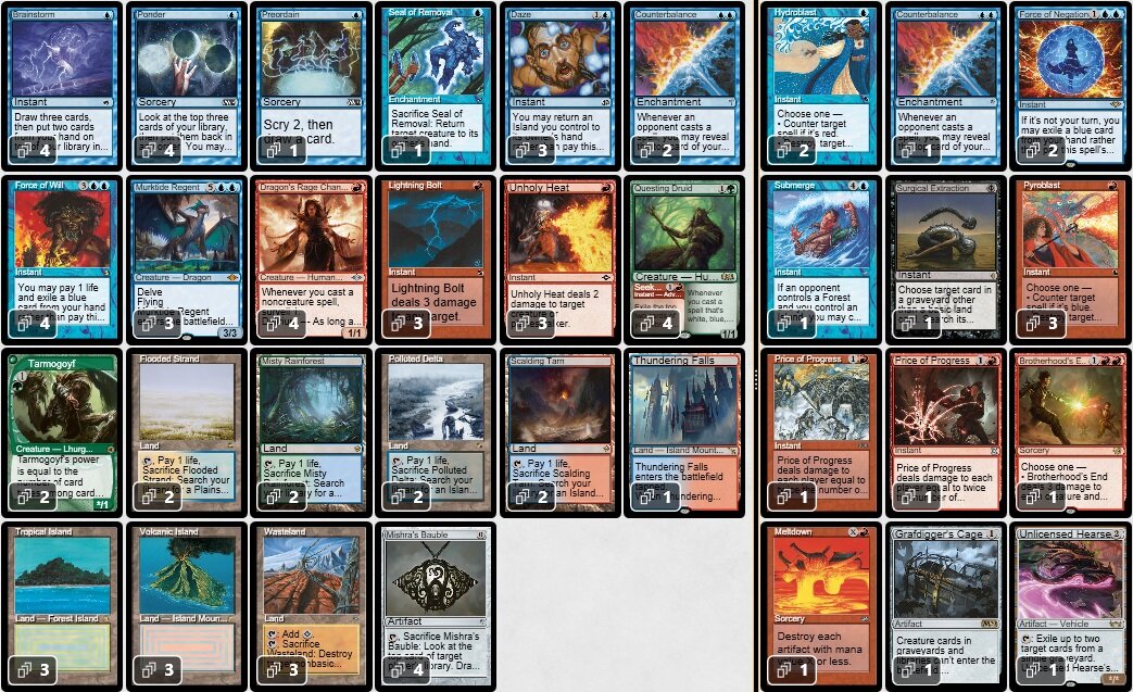 2024/05/25 日本レガシー選手権・春 TOP16 Decklist【BIGWEB | MTG