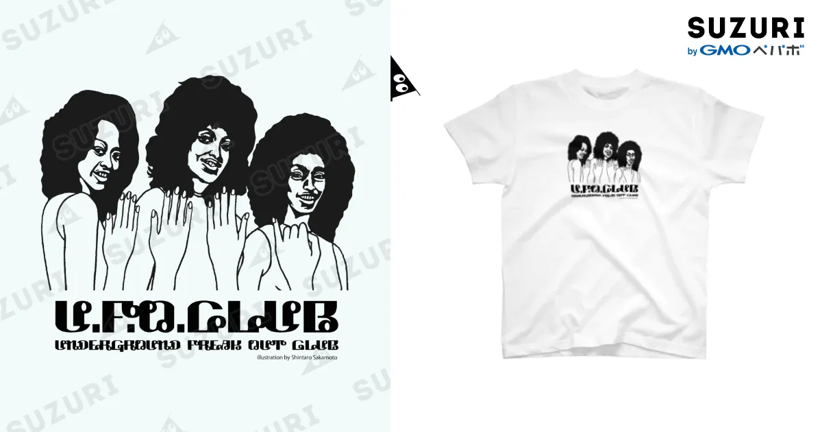 坂本慎太郎 x U.F.O.CLUBオリジナルTシャツ / 東高円寺U.F.O.CLUB