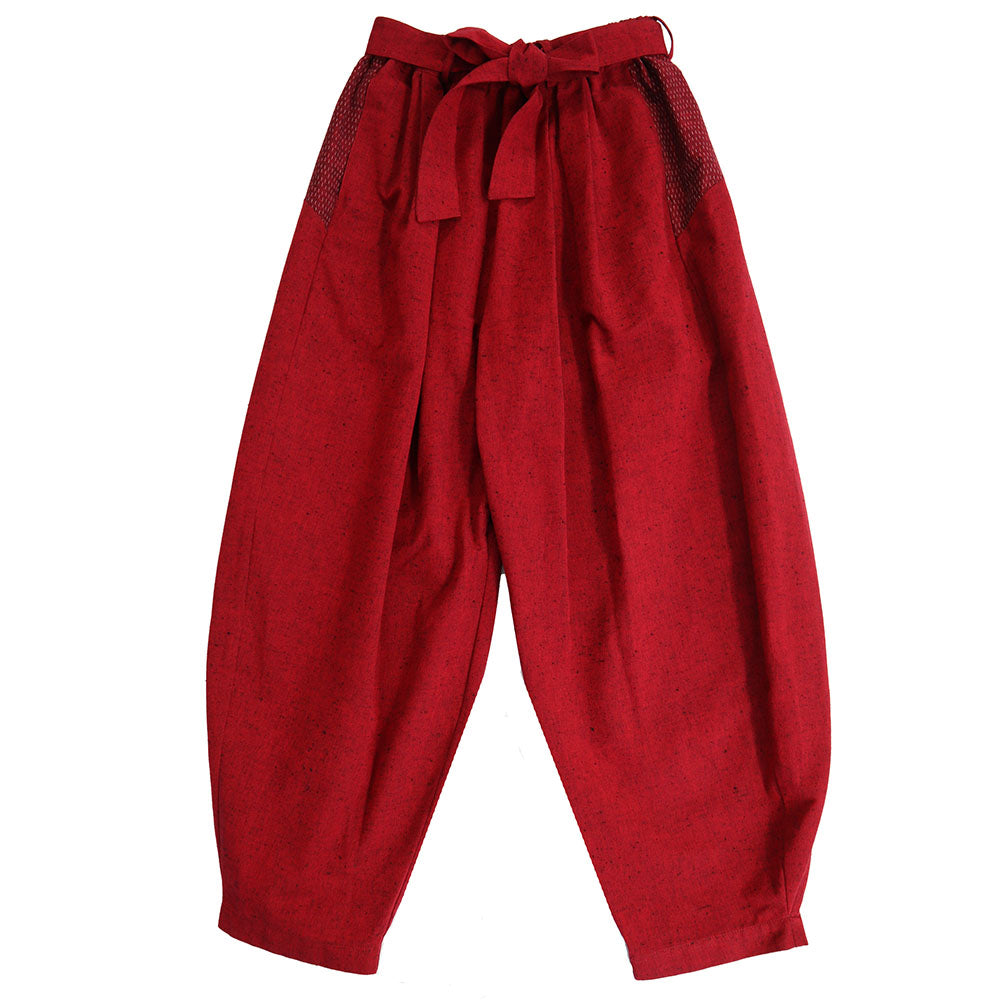 儀右ヱ門 ギエモン ぎえもん 久留米絣 忍者もんぱん もんぺ Y7100 日本