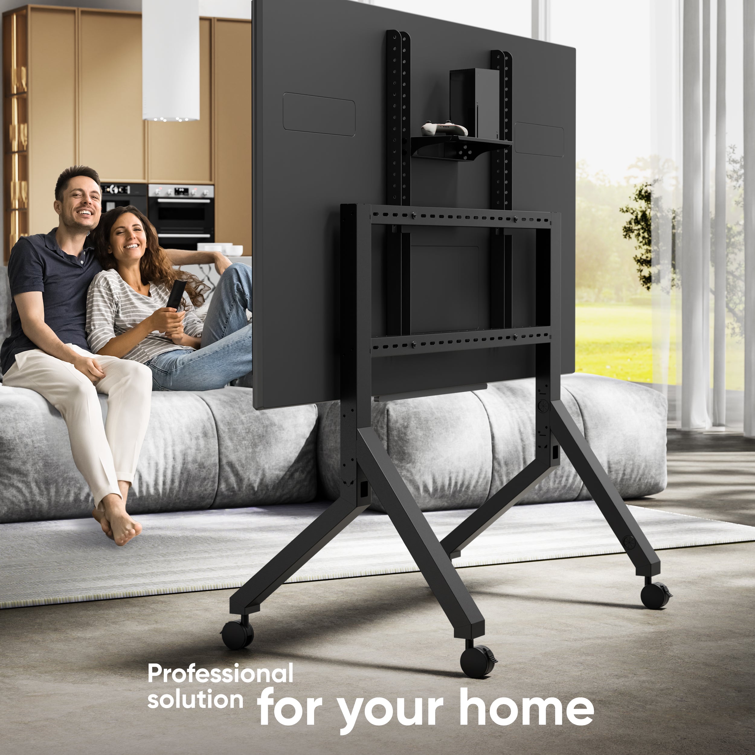 Mobile TV stand for TVs 70