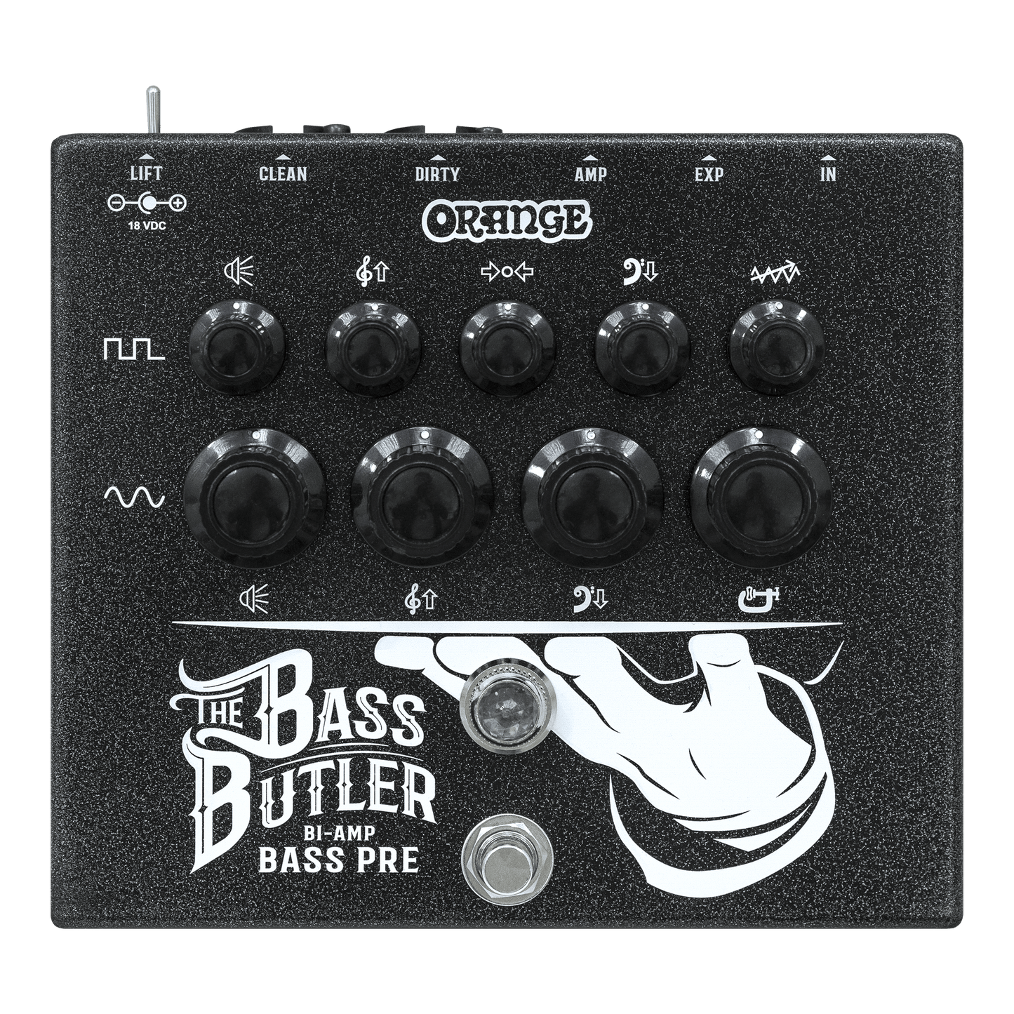 Orange Bass Butler | Bi-Amp Bass Preamp Pedal – Orange Music