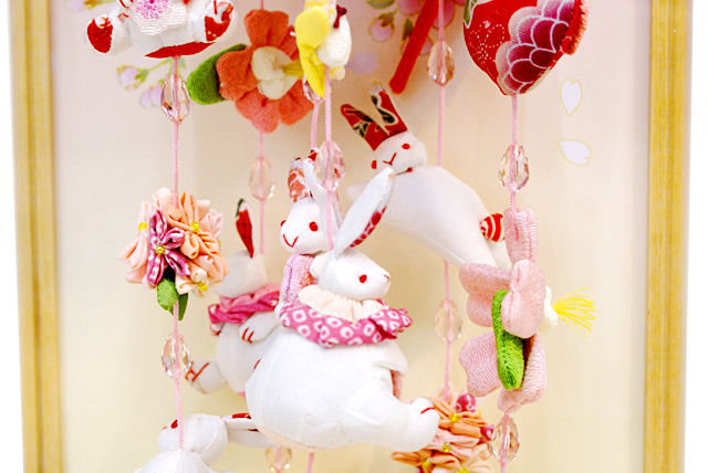 雛人形 久月作 吊るし雛 ケース飾り（TKH-3） ひな人形,さげもん