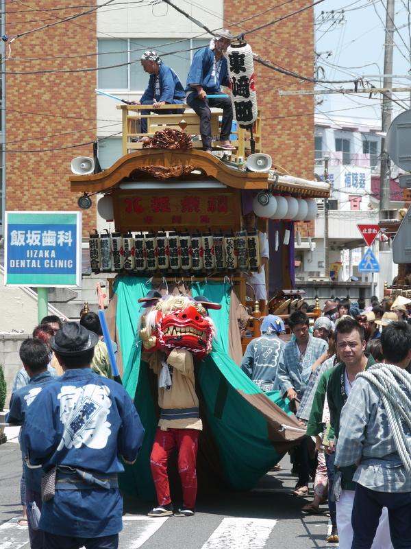 茨城県土浦市。土浦祇園祭。迎え祇園。当番町の巡行。幹事当番城北町