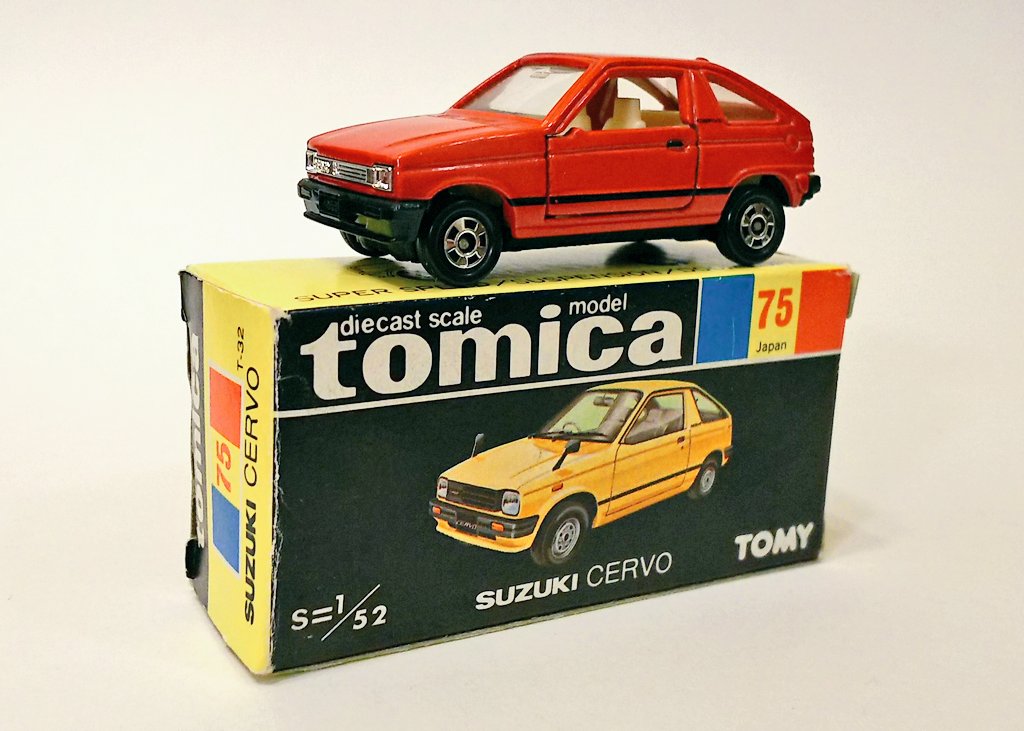 スズキ車初のトミカは2代目セルボ トミカがまだMADE IN JAPANの頃で