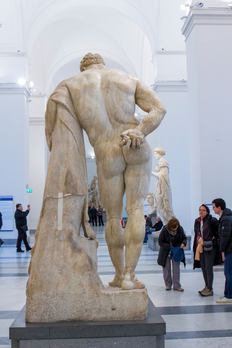 Hendrick Goltzius《ファルネーゼのヘラクレス》1592年頃。 この彫刻は