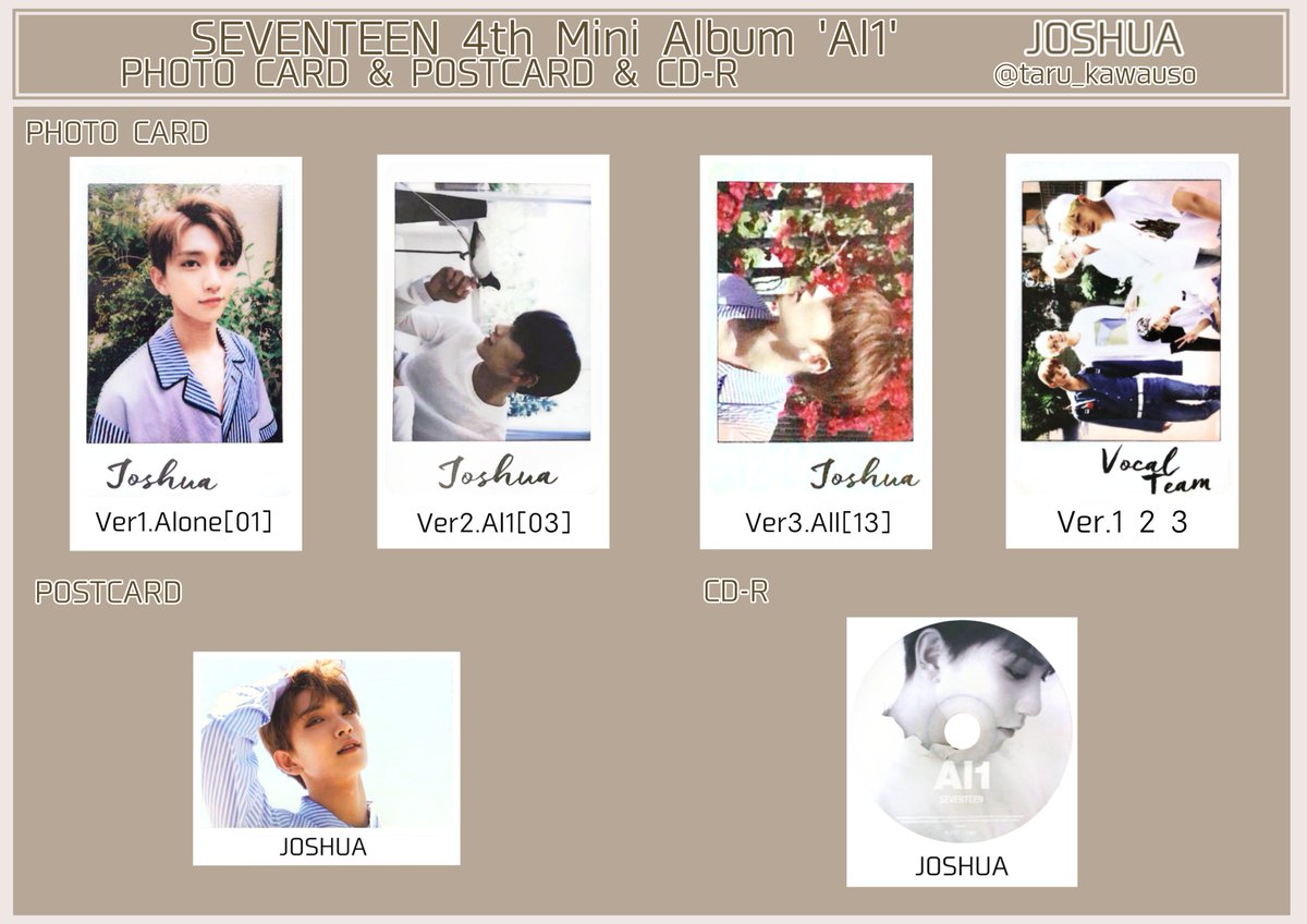 Al1 フォトカード ポストカード CDプレート トレカ一覧 エスクプス