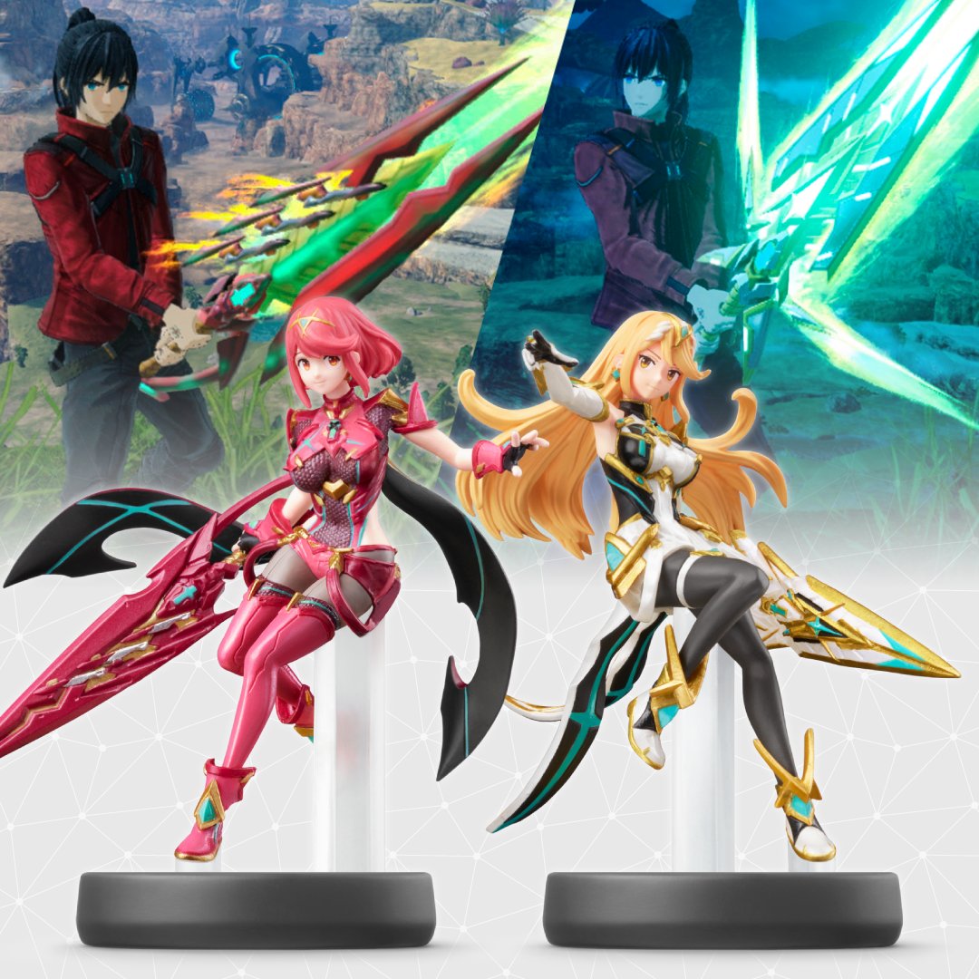 ちなみに #ゼノブレイド3 で「ホムラ」「ヒカリ」のamiiboをかざすと