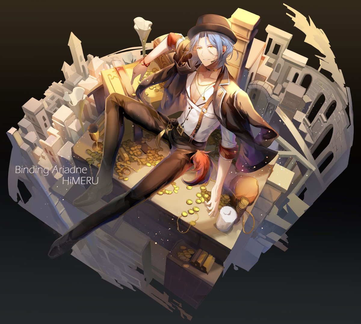 指先のアリアドネ #あんさんぶるスターズ #himeru #天城燐音 #櫻河琥珀