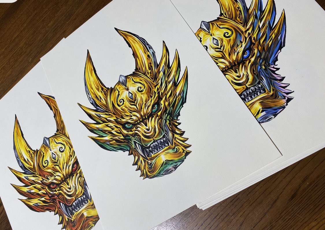 GARO 牙狼 雨宮慶太 原画 色紙 未開封 まとめ売り GARO 牙狼 雨宮慶太