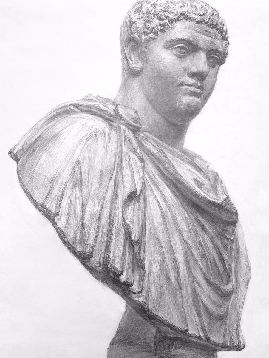 日本画です。 ゲタの12時間デッサンです。 細かな凹凸のあるゲタの立体