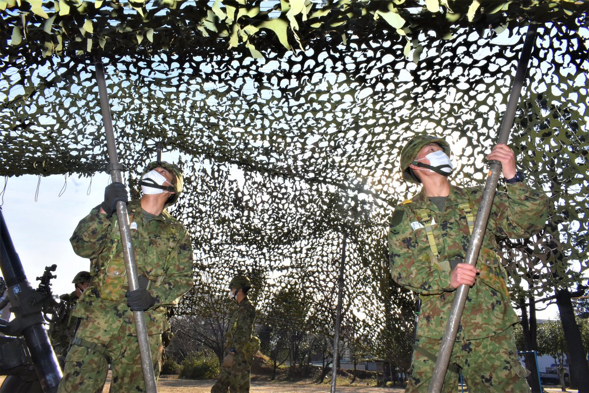 現在、連隊は ＃新隊員 課程後期教育を実施しています。 写真は