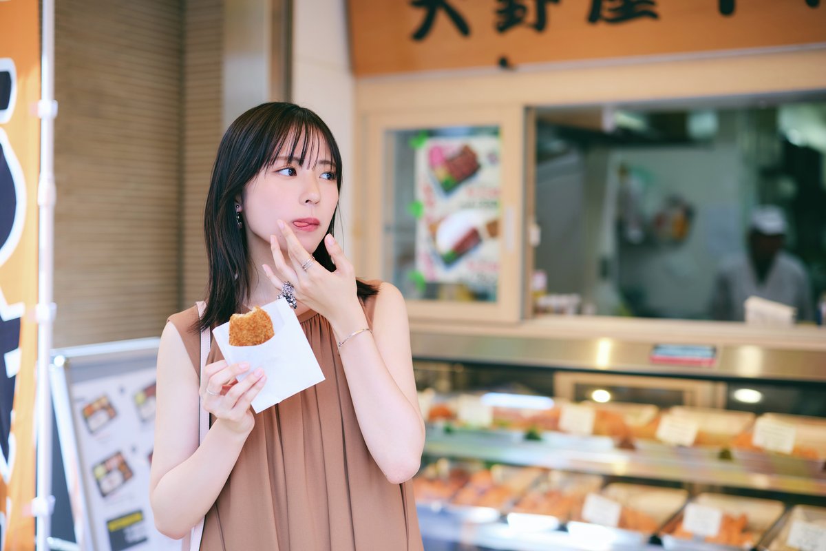 ˏˋ📣#正源司陽子 さん（#日向坂46） 神楽坂で食べ歩き✨ Vol.1 ˎˊ˗ 日