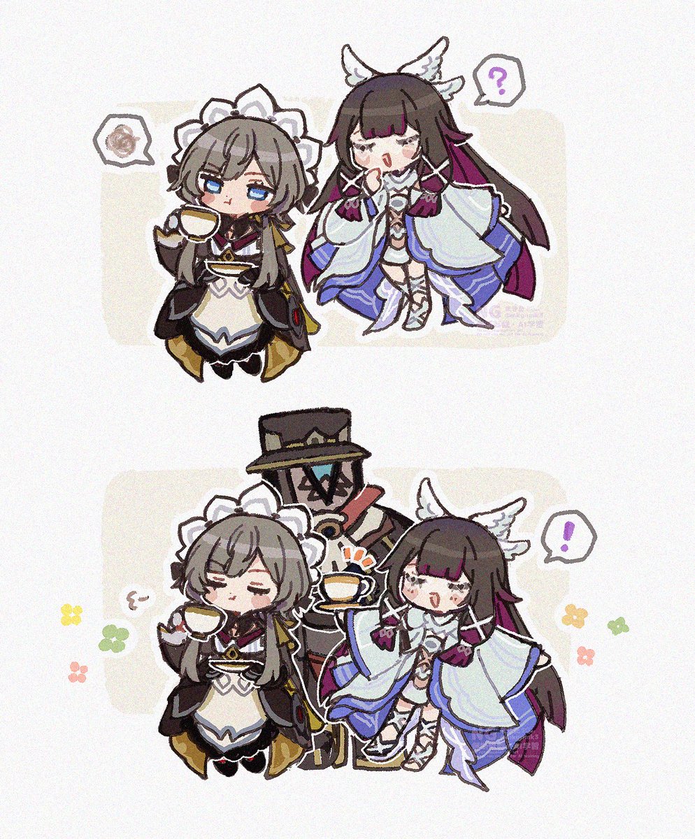 コロンビーナとサンドローネ #原神 #Columbina #Sandrone