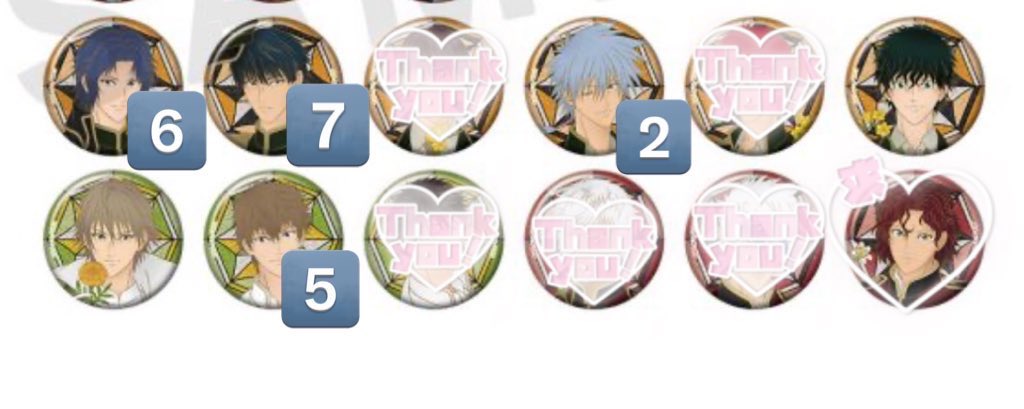 交換】新テニスの王子様 テニプリ 庭球浪漫 缶バッジ 譲 幸村 真田