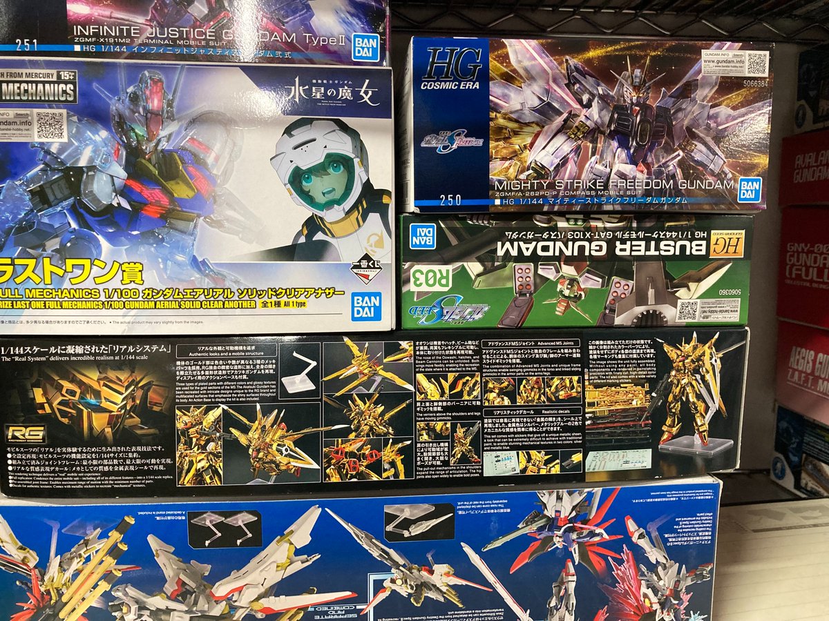 SEED系のガンプラなど沢山買い取らせていただきました