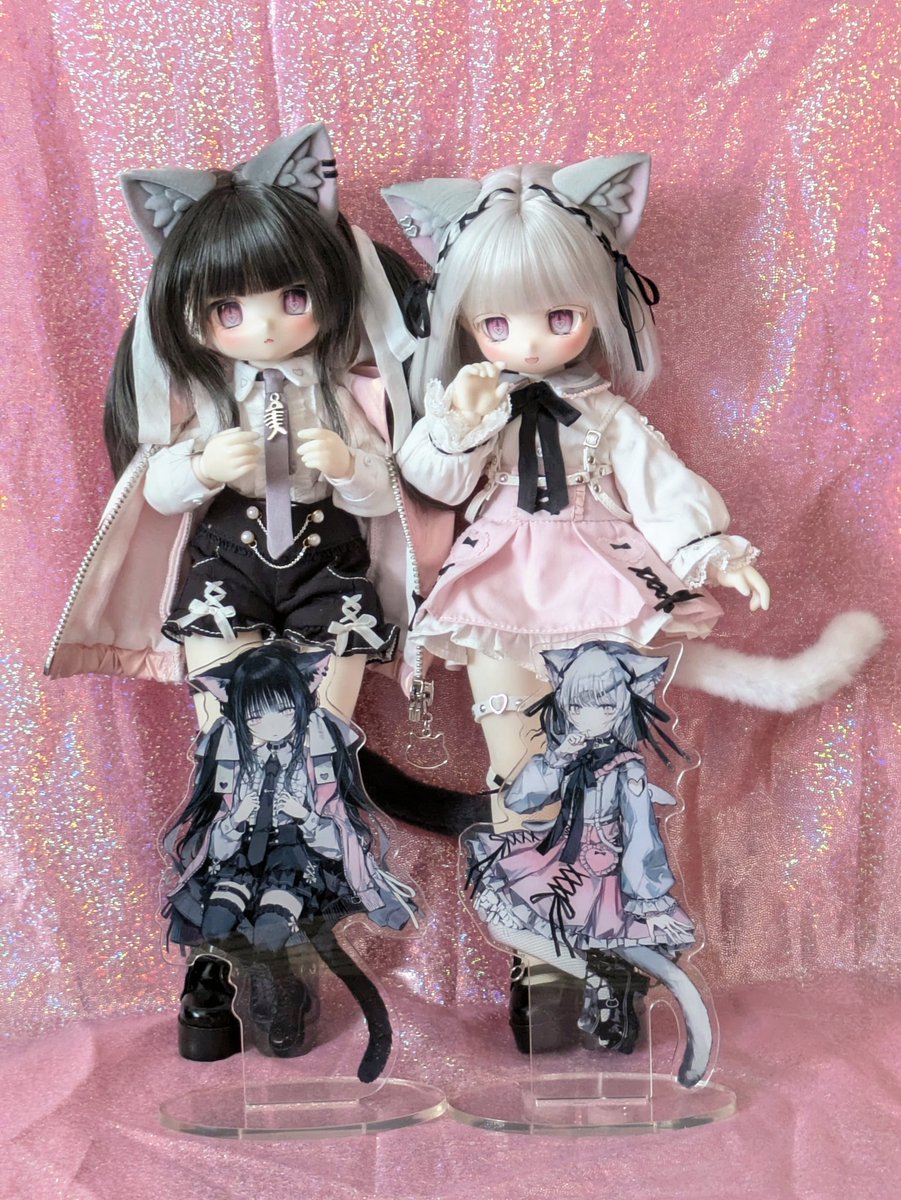猫耳量産型女子ドール＆アクスタჱ̒( ^. ̫ .^)💞 #TinyFox