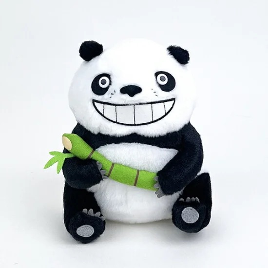 特大！編集部の椅子を独占。パンダコパンダのぬいぐるみ集合。パパンダ