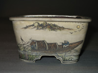 佐野大助盆栽鉢・五彩長方鉢 : 盆栽鉢窯元・盆栽鉢作家・植木鉢・作家