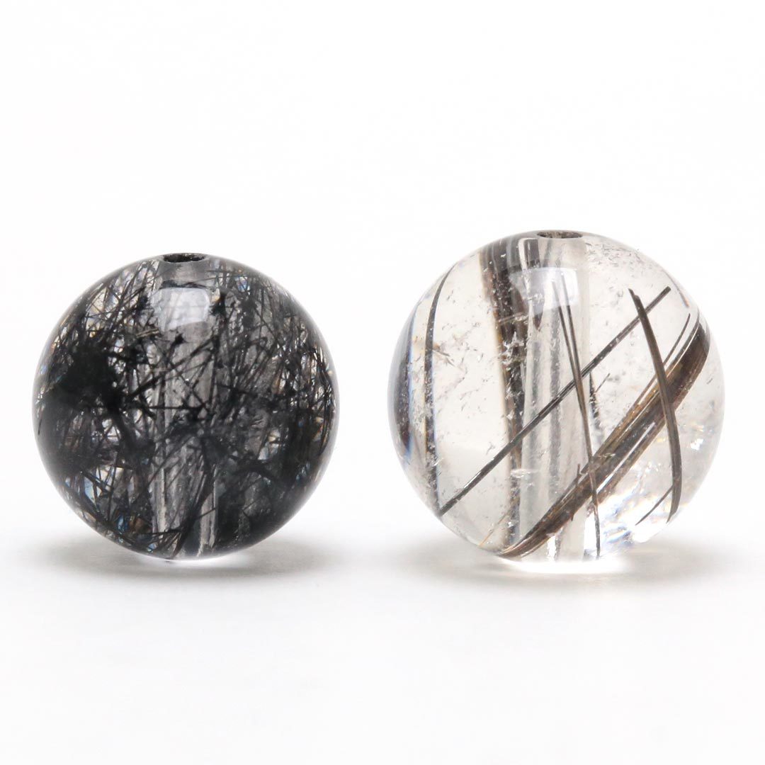 二種類のブラックルチルクォーツを比べてみました - 石の音ブログ