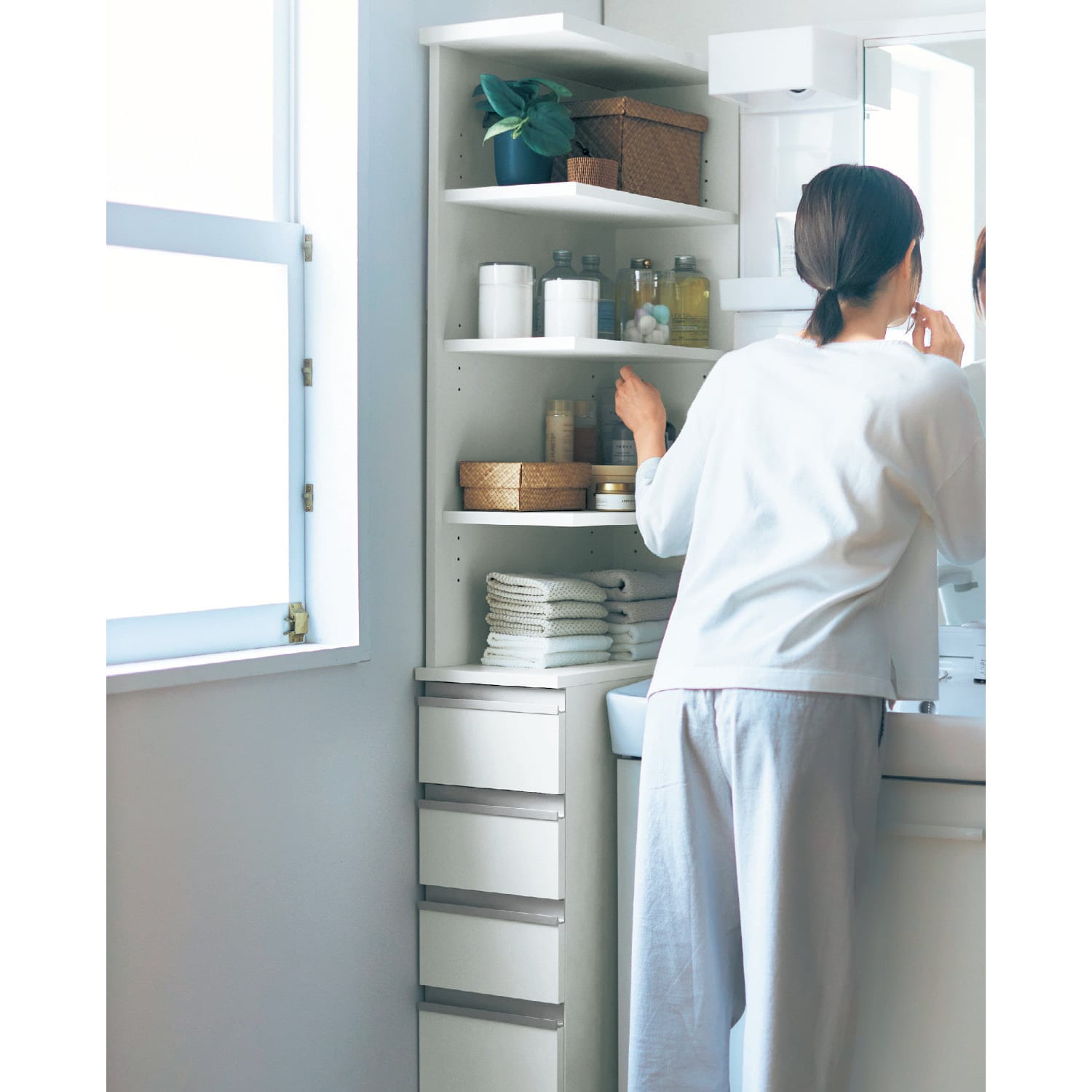 サイズが選べる隙間サニタリーラック （洗面所収納/隙間収納）｜通販の