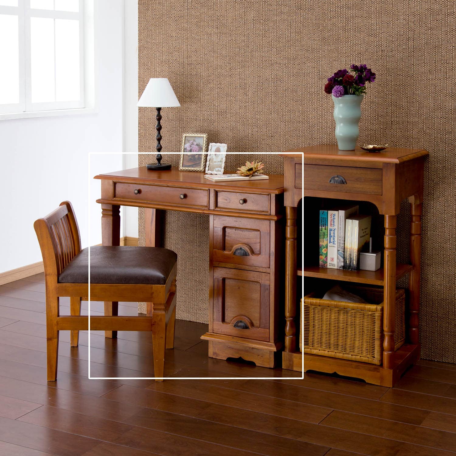 アンティーク風パソコンデスク（パソコンデスク/ワークデスク）｜通販