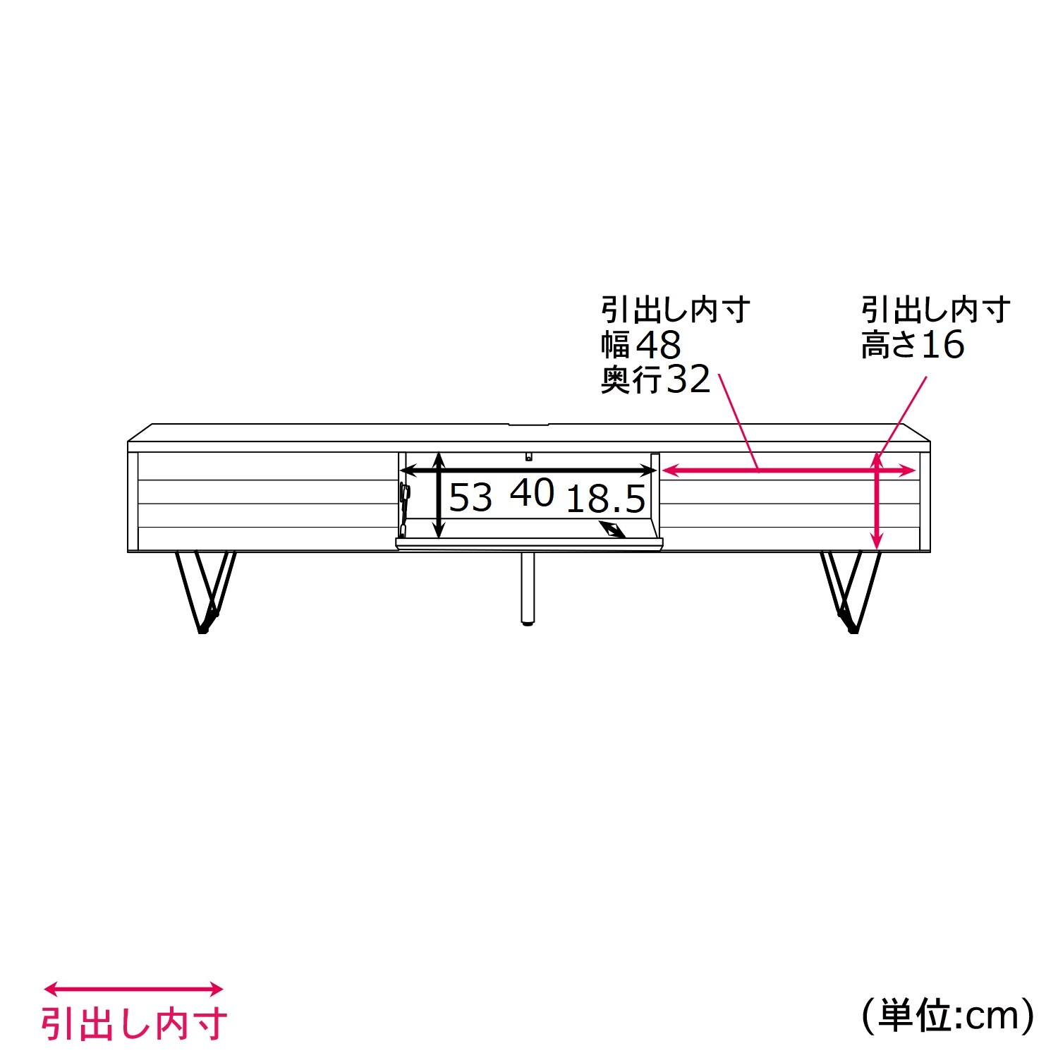 味わい深いオーク材を使用したテレビ台（テレビ台/テレビボード