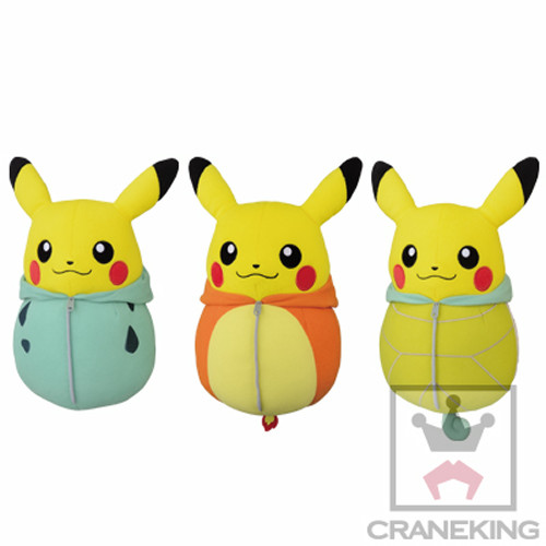 ピカチュウねぶくろコレクション プライズ版に、初代御三家、メタモン