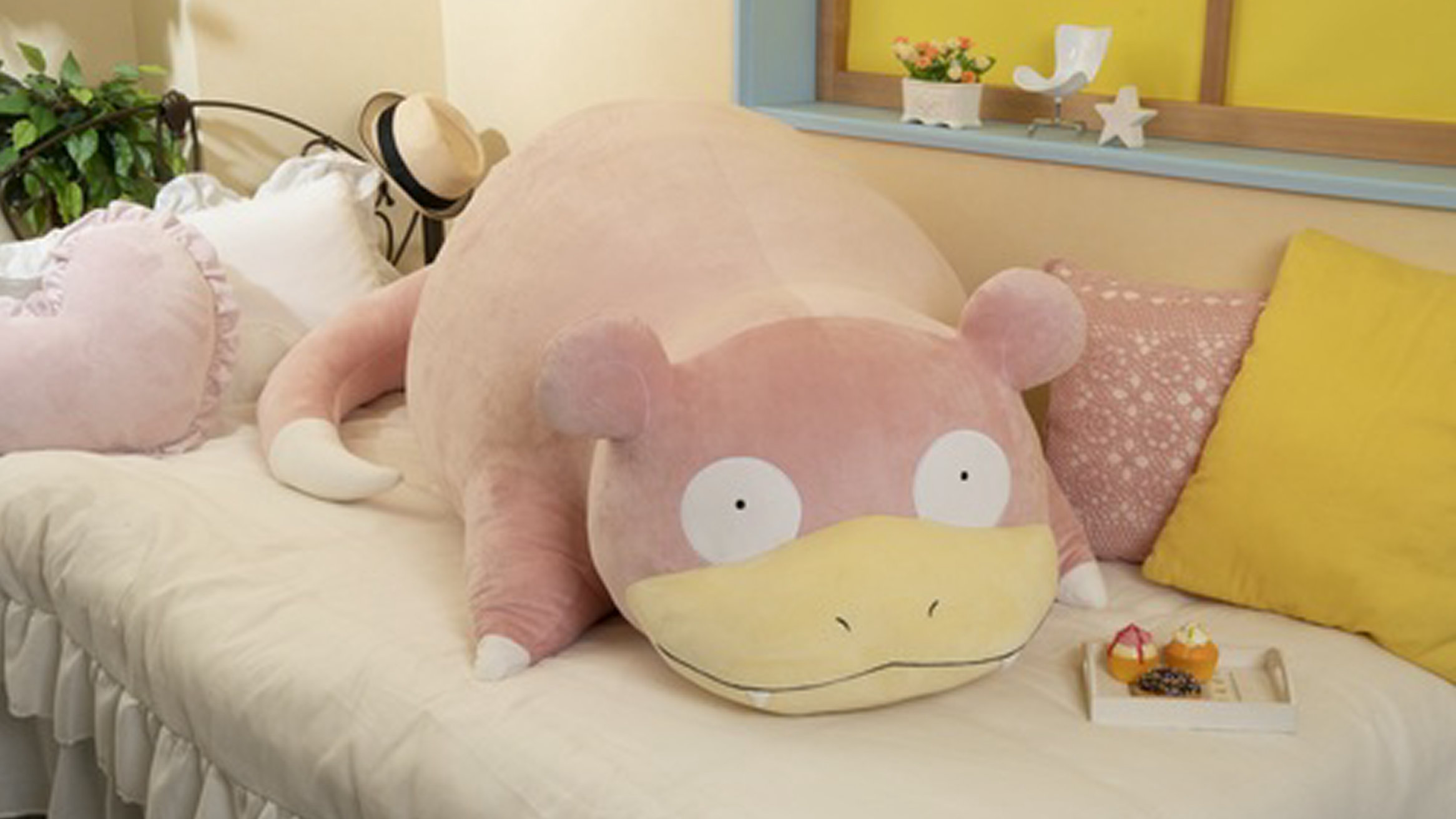 ポケモン、等身大ヤドンぬいぐるみ登場。大きさ150cm、重さ7.8kg、価格