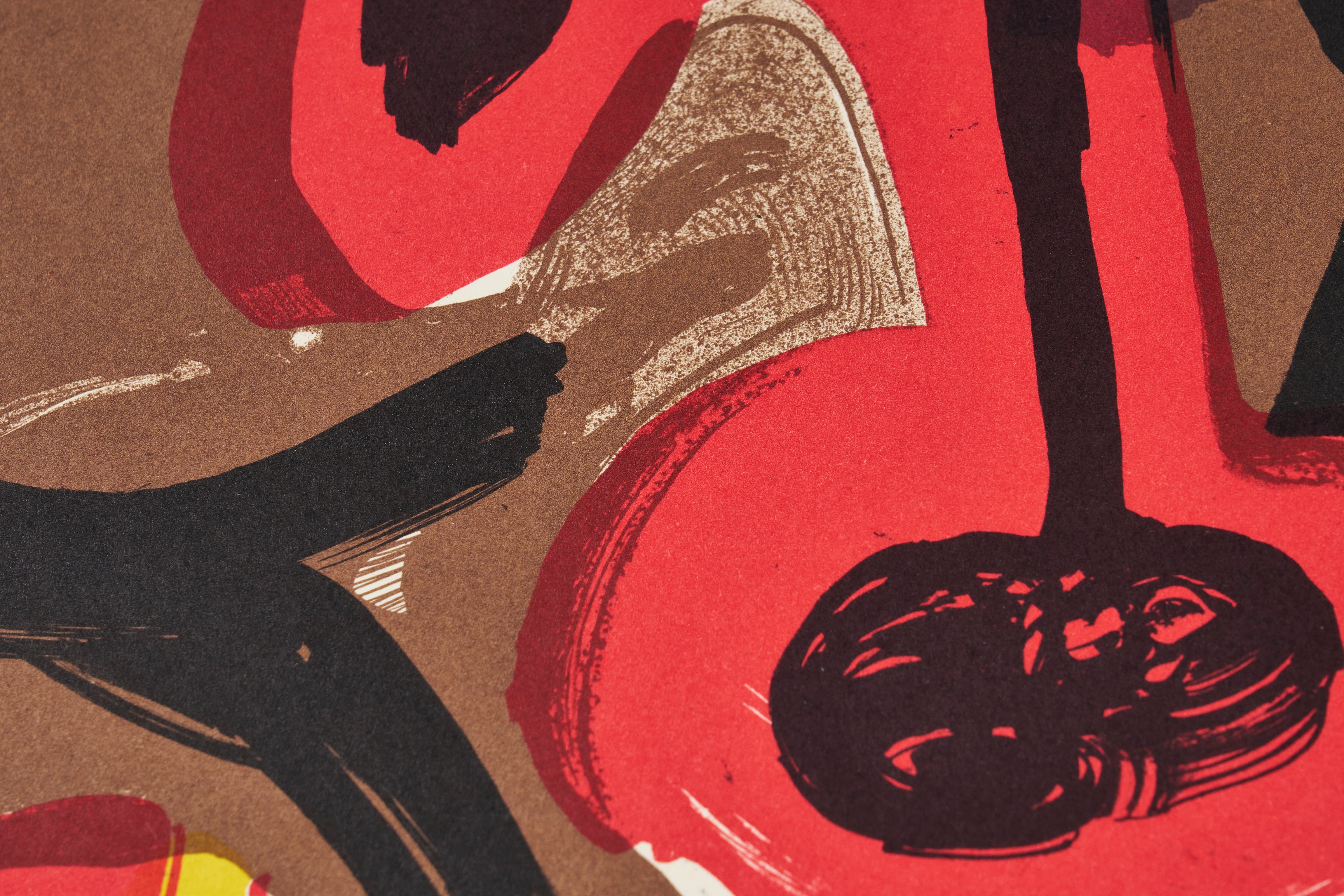 限定10枚】Figure au Corsage rayé 1949 - L'ATELIER MOURLOT 1984