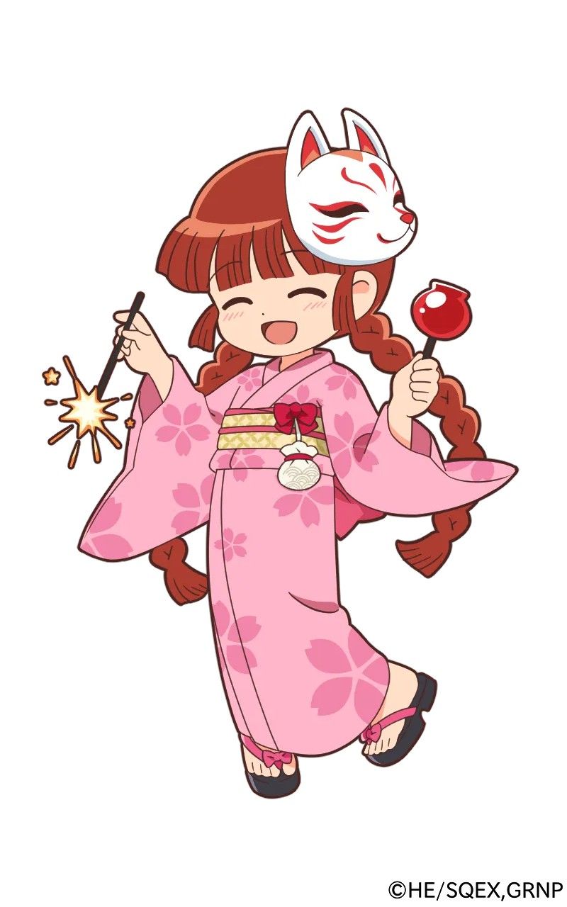 魔法陣グルグル ほしくず大冒険」 ゲームオリジナル衣装「花火ククリ