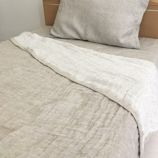 滋賀麻工業 日本製 洗えるリネンヘンプ ダブルガーゼケット 1枚