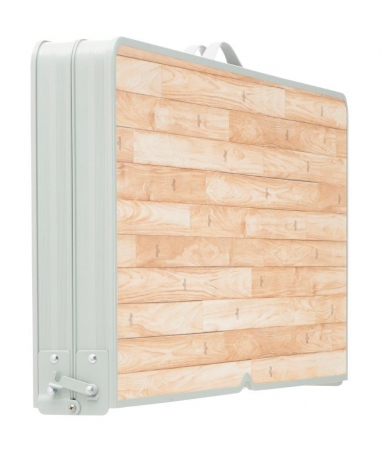 ベンチとスツールをオールインワン収納できるアウトドア用テーブル