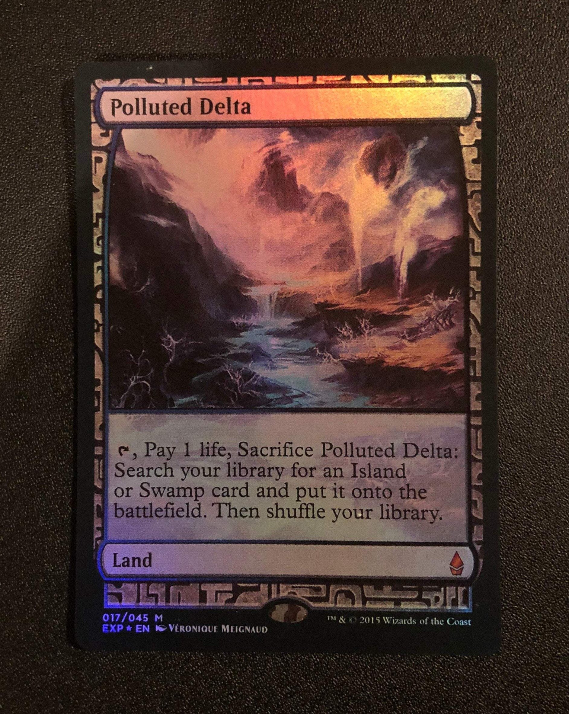 Polluted Delta (FOIL) - MTG Proxy Zendikar Expeditions - Proxy King